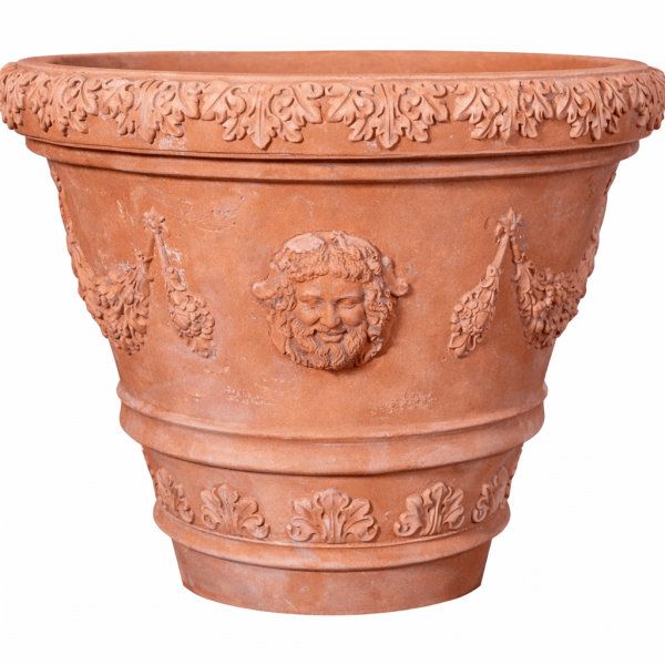 Vase mit Wintermotiv